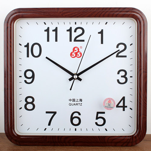 三五盘夜光挂钟静音走时