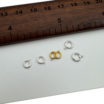 925纯银弹簧扣闭口生圈diy配件