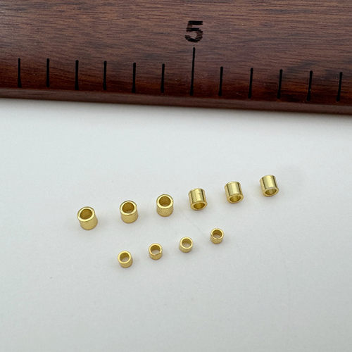 定位管项链小米珠收尾扣S925纯银