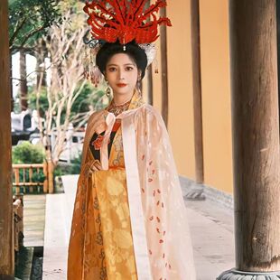 西游记女儿国国王服装西梁女王影视剧表演服古风cos服装古装女装