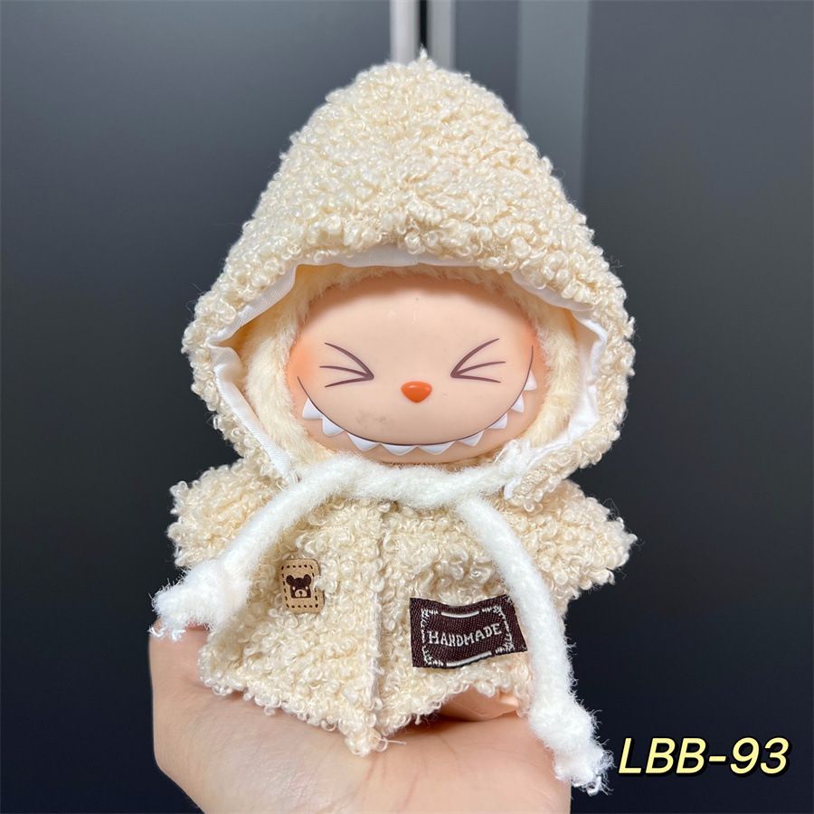 【17cm拉布布娃衣】热销新款Labubu一二代通用毛绒盲盒挂件换装