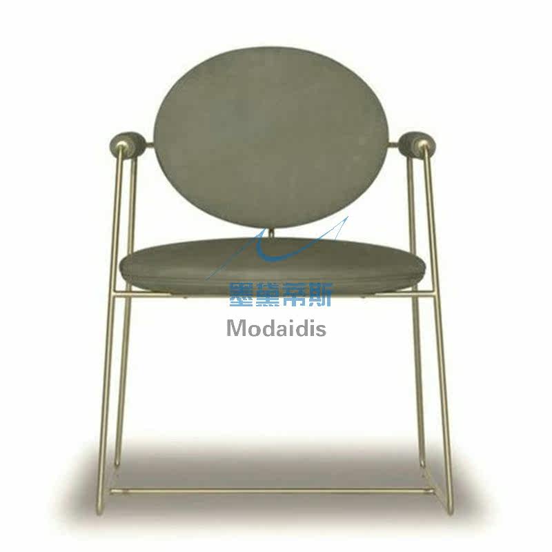 设计师北欧创意餐椅现代简约休闲椅咖啡厅洽谈椅不锈钢脚扶手椅子|msdalam kategori perabot kediaman, perabot berjenama (NEW), kerusi - dari Buy2taobao.com untuk memberikan perkhidmatan ejen Taobao profesional membeli