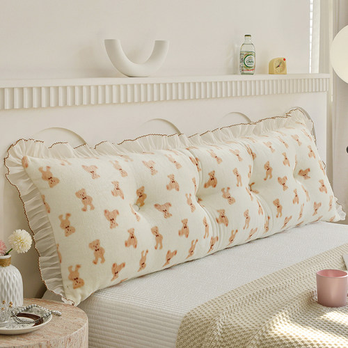 床头靠垫软包护腰靠枕学生宿舍沙发枕头抱枕榻榻米蝴蝶结大靠背冬