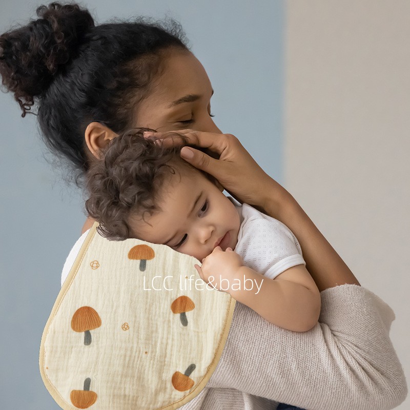 韩国六层纱布婴儿拍嗝巾新生儿防吐奶巾纯棉宝宝围嘴柔软云枕巾