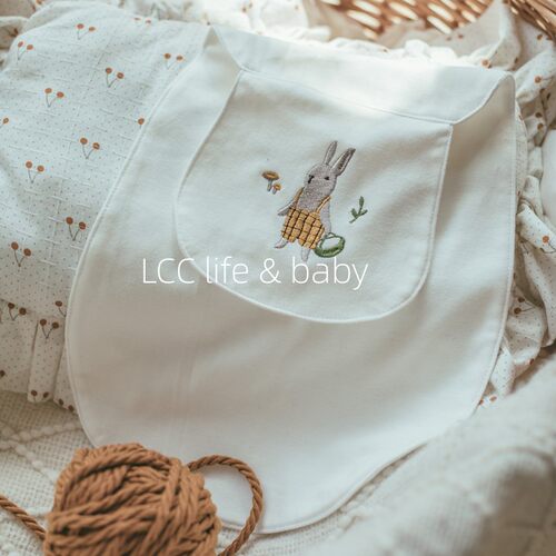 A类汗巾儿童纯棉幼儿园隔汗柔软刺绣婴儿吸汗巾宝宝垫背巾