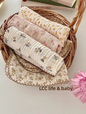 宝宝吸水面巾洗脸巾小方巾纯棉