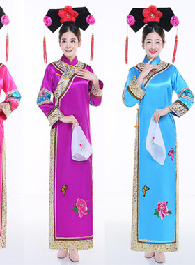 清朝古装女延禧攻略宫女贵妃皇后民族满族甄嬛传还珠格格演出服装