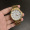 All gold steel band digital scale men's watch