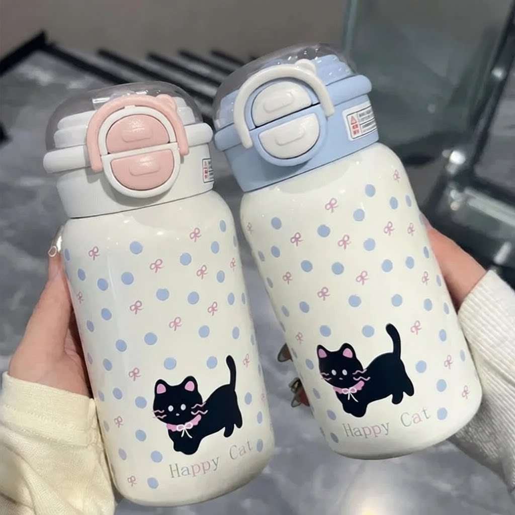 初中女生水杯学生保温杯女生高颜值ins小众吸管大容量简约高中生
