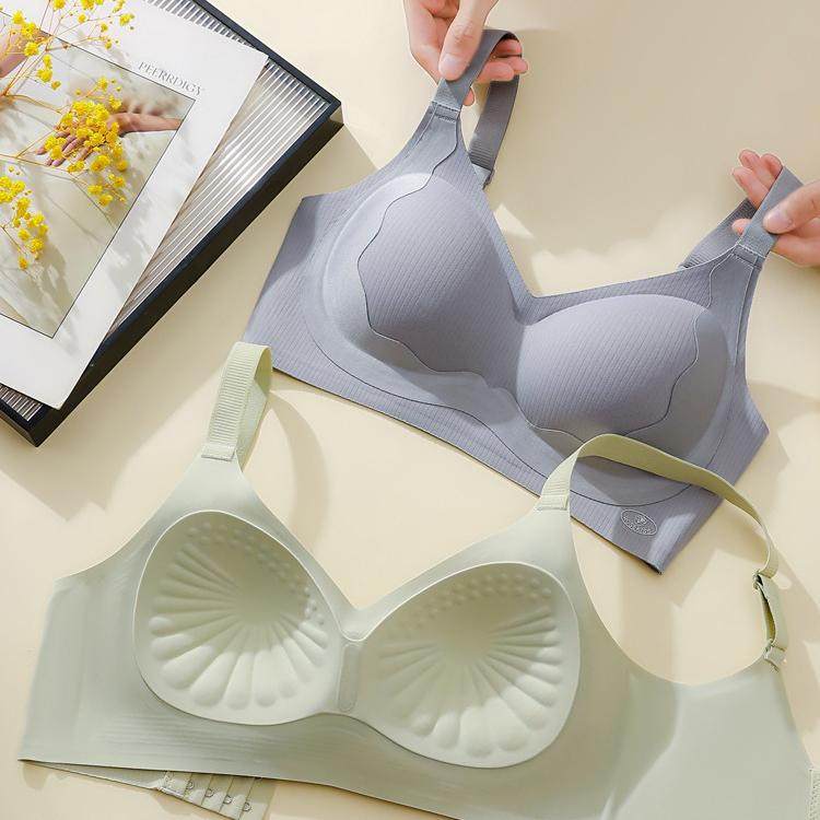 向大大固定杯提拉内衣女大胸小胸聚拢收副乳防下垂调整型文胸