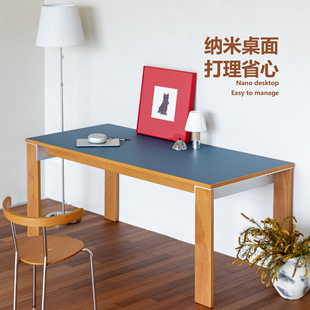 集木室物所苹果桌长桌椅子实木餐桌家用办公桌书桌纳米书房小户型
