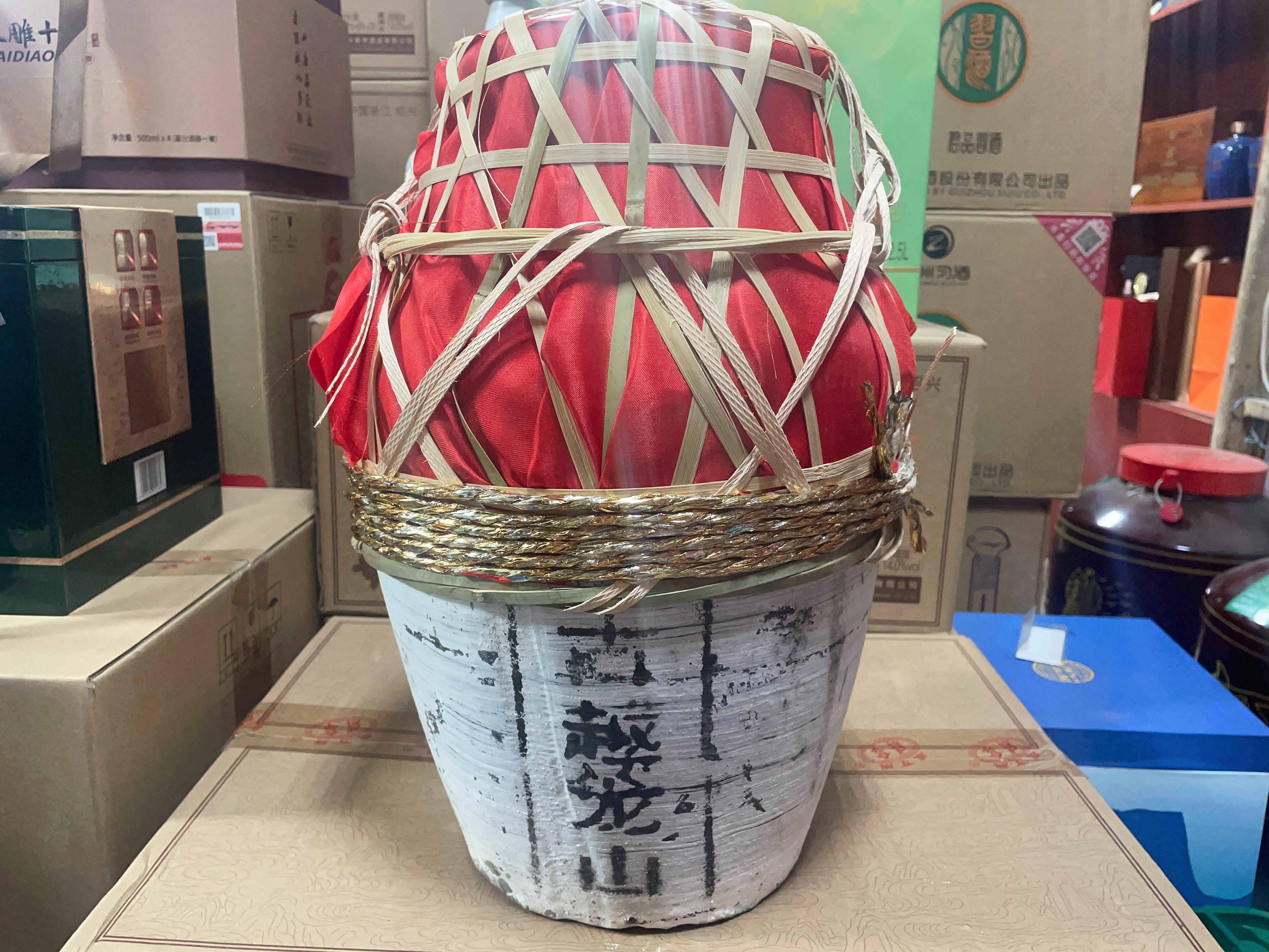 古越龙山2012年冬酿原酿 9L坛装 木架子安全发货