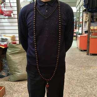 绿檀紫檀项链小佛珠红木大佛珠54颗36颗108颗18颗颗车挂念珠车挂