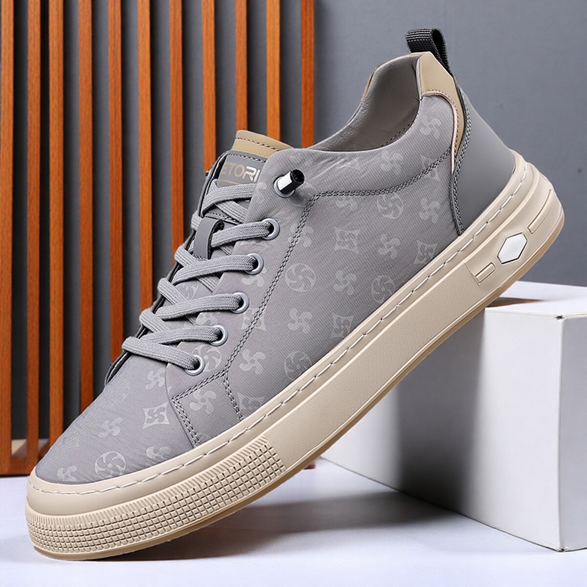 劳克士正品欧洲站帆布鞋男鞋