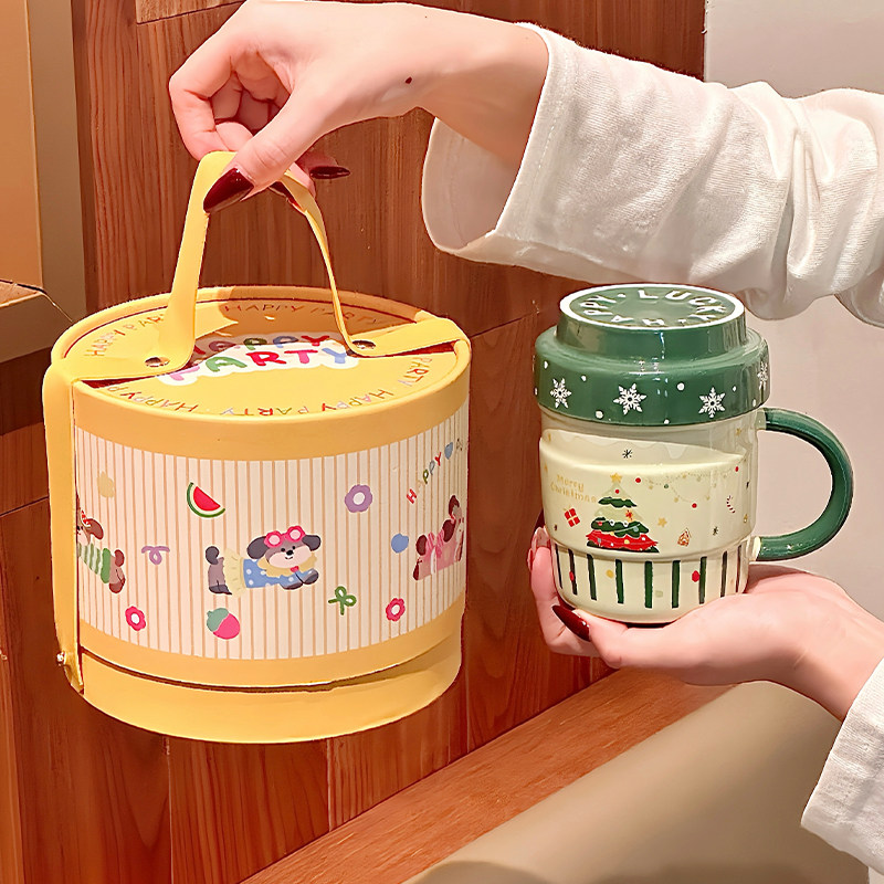 送女生圣诞节礼物伴手礼陶瓷杯子