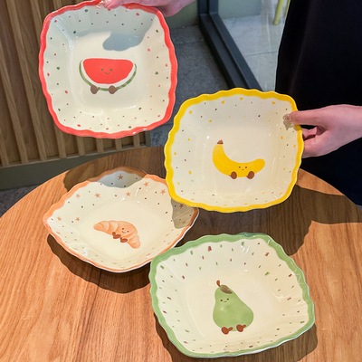 高颜值水果陶瓷盘子家用餐盘菜盘