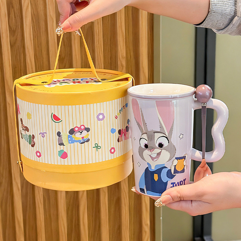 疯狂动物城水杯2026新款高颜值陶瓷杯送女朋友闺蜜生日礼物伴手礼,节庆用品/礼品,创意礼盒/礼品套组,淘宝优惠券,粉丝福利购,淘宝优惠卷