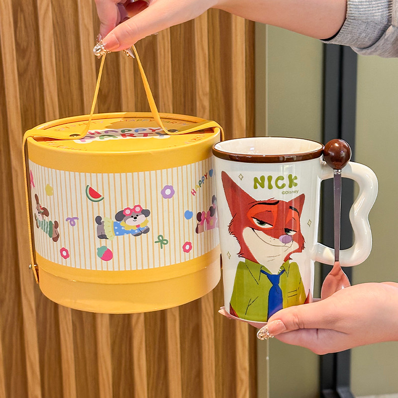 迪士尼疯狂动物城马克杯可爱情侣对杯送男女生生日礼物闺蜜伴手礼,节庆用品/礼品,创意礼盒/礼品套组,淘宝优惠券,粉丝福利购,淘宝优惠卷