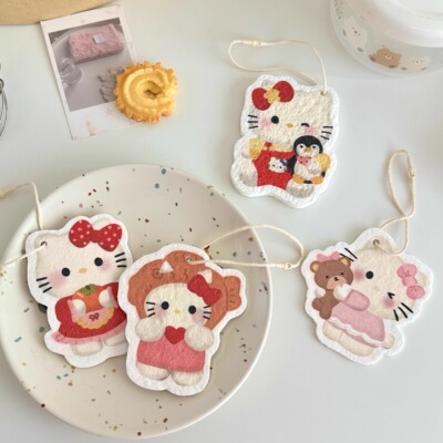 卡通木浆棉洗碗布海绵擦洗锅神器