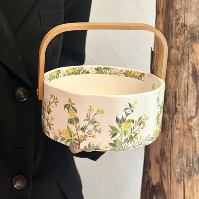 原创小众设计感桂花手提水果篮