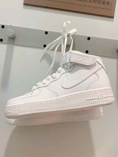 NIKE耐克女子AF1空军一号运动鞋纯白经典复古休闲板鞋DD9625-100