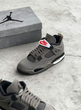 NIKE耐克乔丹JORDAN AJ4男子复刻休闲鞋缓震皮面运动鞋FV5029-200