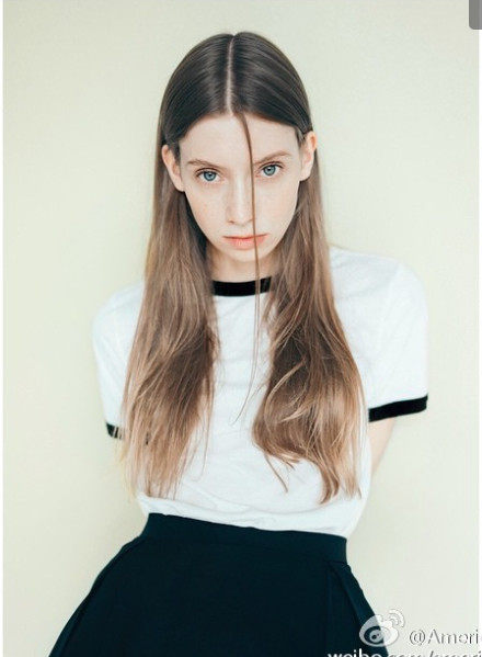 American Apparel 美国AA服饰带边拼色短袖tee 香港官网代购北京