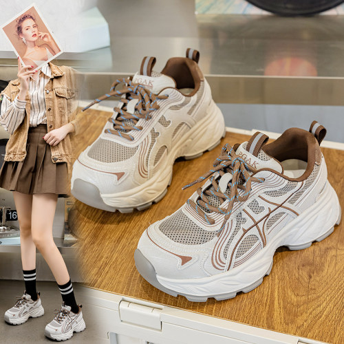 大码女鞋41-43厚底老爹鞋百搭