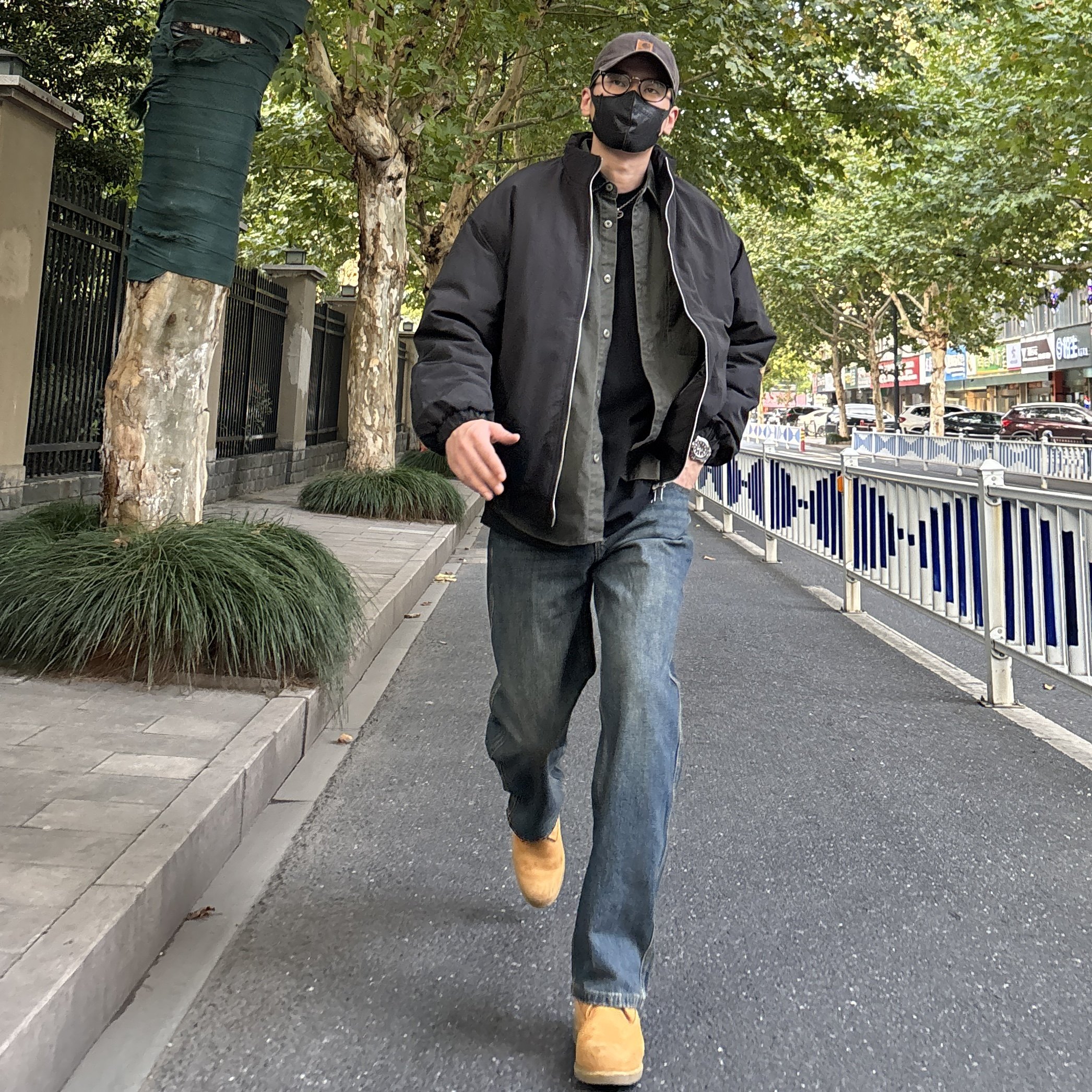 NICE LILI美式复古水洗做旧直筒牛仔裤休闲百搭宽松阔腿长裤男,男装,牛仔裤,淘宝优惠券,粉丝福利购,淘宝优惠卷