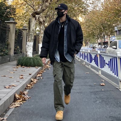 美式宽松多口袋工装裤NICELILI