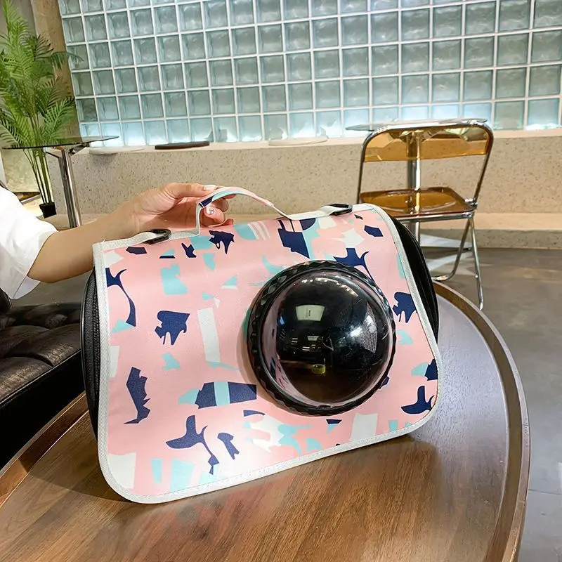 宠物包猫包大空间外出透气斜挎手提太空舱双肩小型可爱动物包内贸