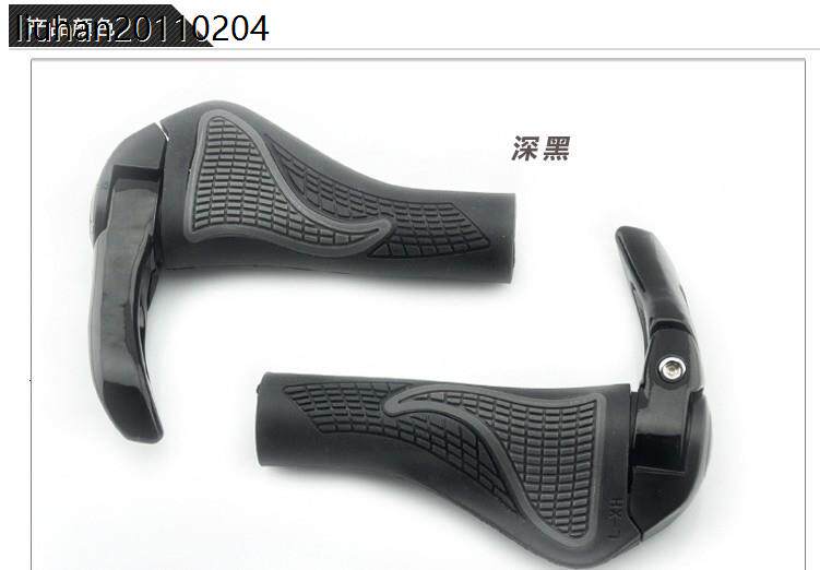 自行车把套/铝合金舒适羊角副把/山地车牛角休息把/装备配件