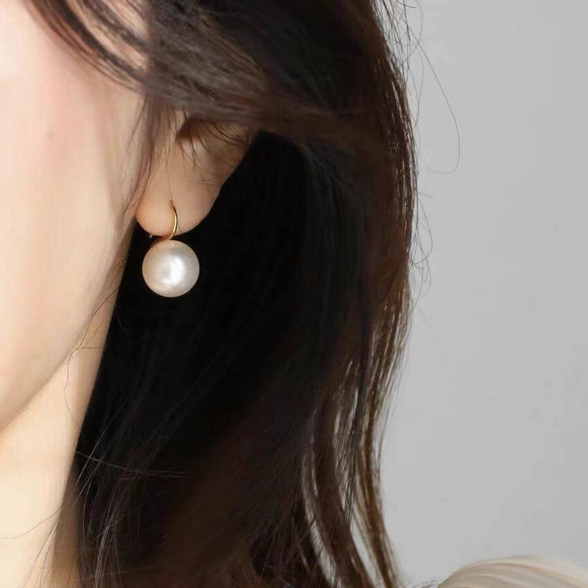 耳钩款！施家珍珠耳环