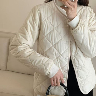 自留 重磅双面穿加绒加厚菱格保暖棉服毛绒外套 一勺米 chao值