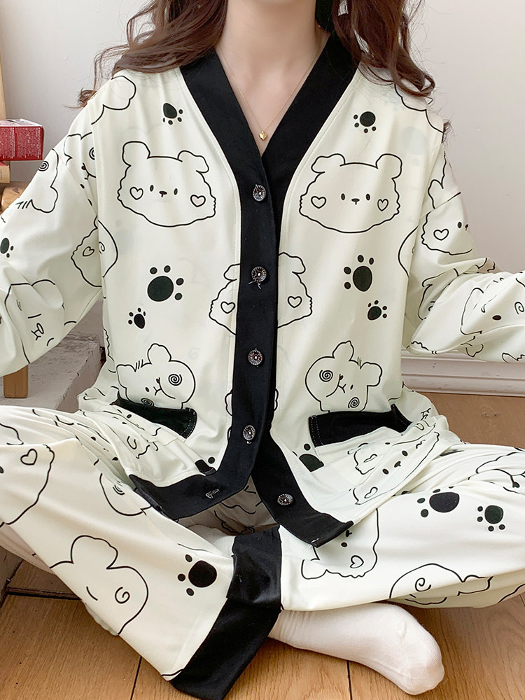 수유 패드 80-250 캣티 산후 수유 봄과 여름 경상면 감금옷마터니티 파자마 4월 5일 첨부