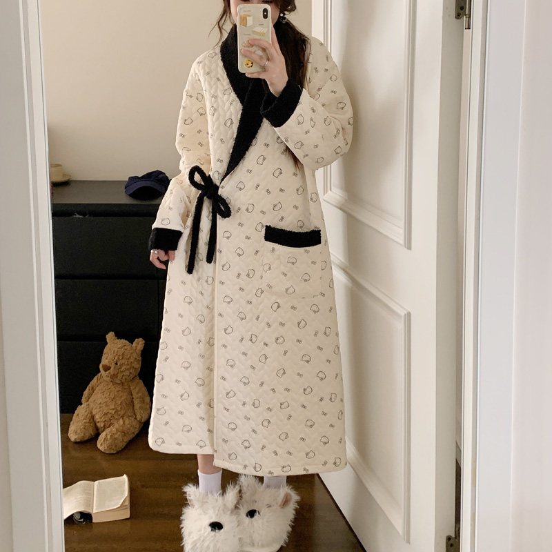 加厚喂奶哺乳空气棉月子服