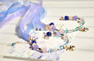 原创手作王者荣耀貂蝉猫影幻舞衍生款周边日常首饰手链饰品包邮