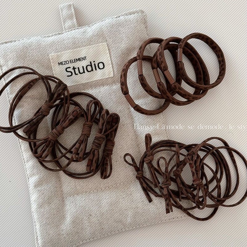 豹纹头绳小橡皮筋发圈女扎头发绳