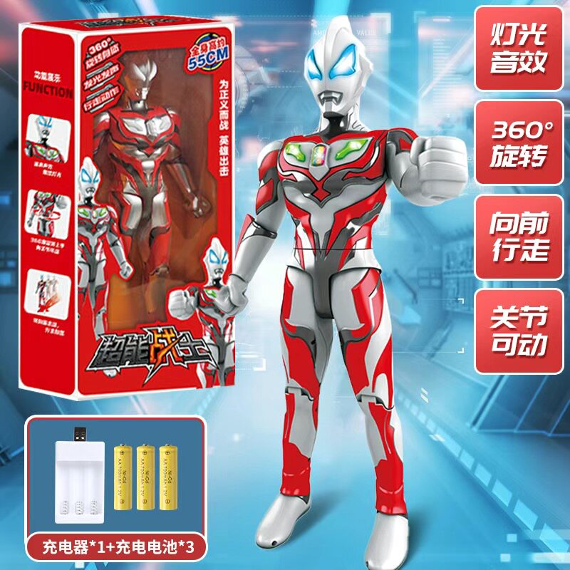 전기 울트라맨 울트라맨 장난감은 걷고 회전할 수 있습니다 TIGA ZEROGEDE 선물 상자 포장 어린이 생일 선물