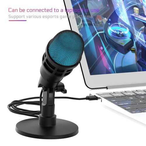 V3Pro RGB Condenser Microphone with Noise Reduction