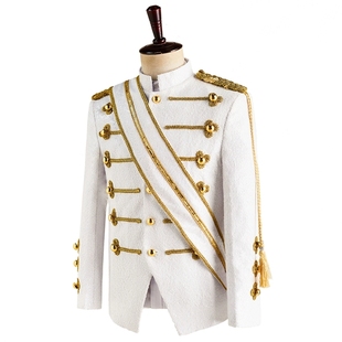 经典迈克尔杰克逊亮片演出服男女团舞台夜店乐队摇滚歌手休闲西装