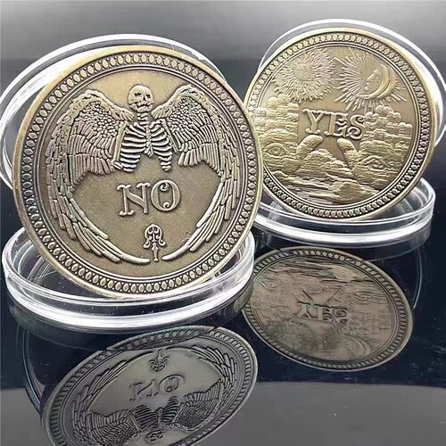 小红书同款YES/NO决策币幸运许愿币创意礼品纪念币小众高级礼物
