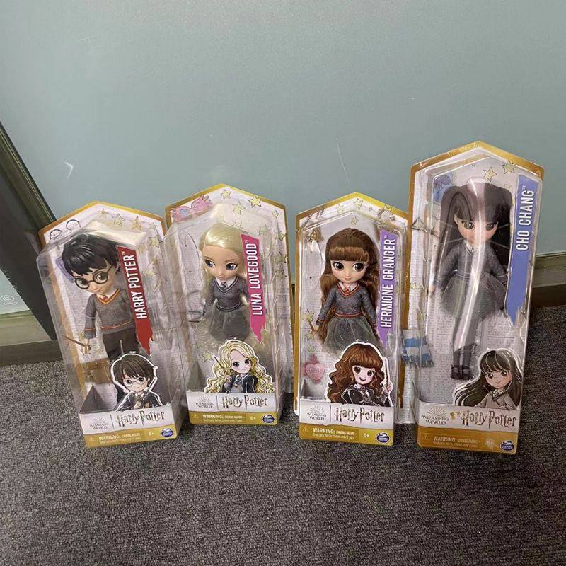正版spinmaster哈利波特张秋赫敏卢娜金妮公仔玩偶20.3厘米