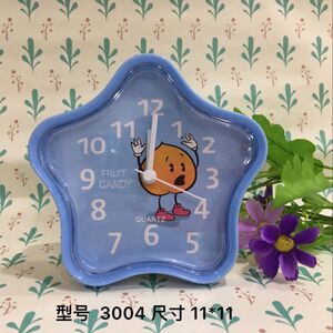 包邮夜光可爱五角星卡通男女孩学生老人儿童创意床头闹钟铃马蹄表