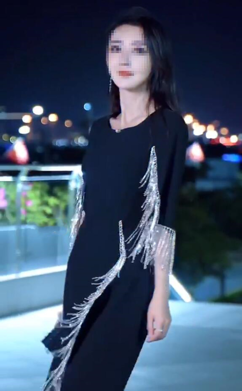 网红春季钻石流苏名媛连衣裙礼服