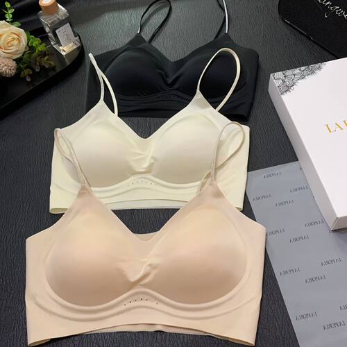 LAP夏季超薄无钢托聚拢美背文胸