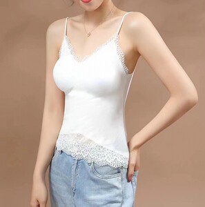 Lap贵妇家轻奢免穿文胸高奢婴儿锦蕾丝拼接吊带文胸内衣打底女生