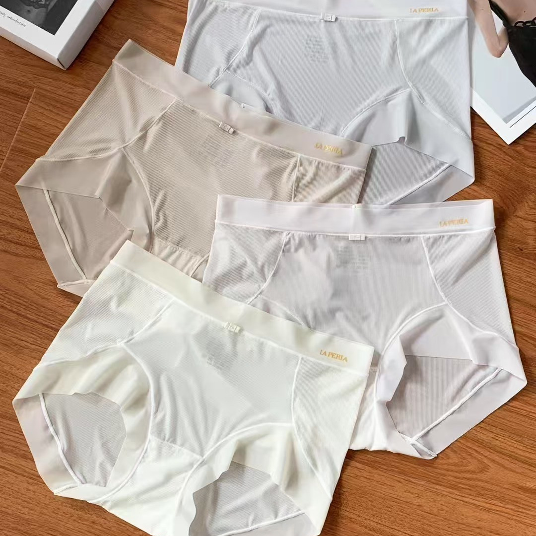 LP超薄冰丝螺纹夏日透气内裤女