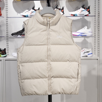 李宁正品男子拒水防泼鹅绒马甲