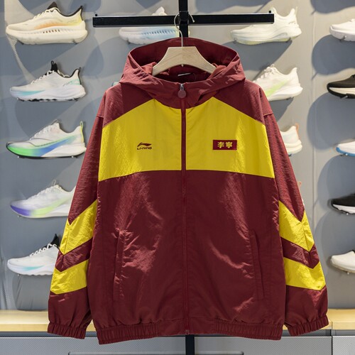 李宁正品男子复古宽松休闲外套